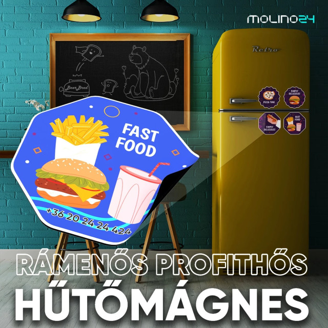 Hűtőmágnes reklám