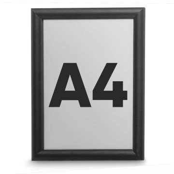 "A4"-es poszterkeret fekete