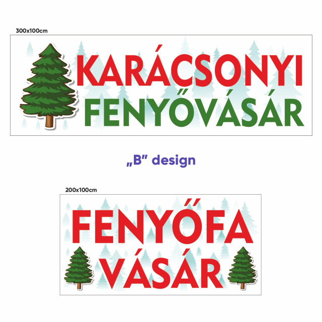 Fenyőfa vásár, Karácsonyfa vásár molinó
