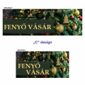 Fenyőfa vásár molinó design "C"