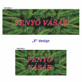 Fenyőfa vásár molinó design "E"