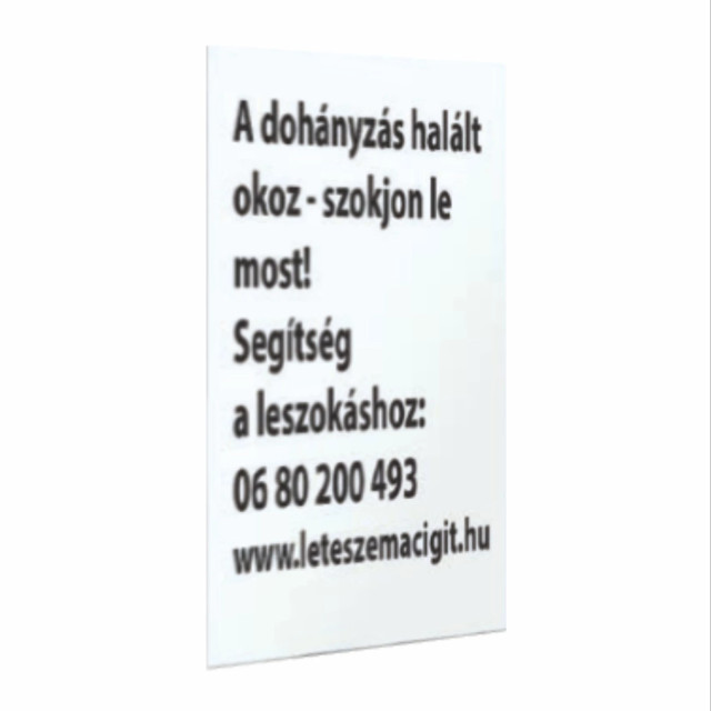 Nemzeti Dohánybolt Leteszem a cigit plakát